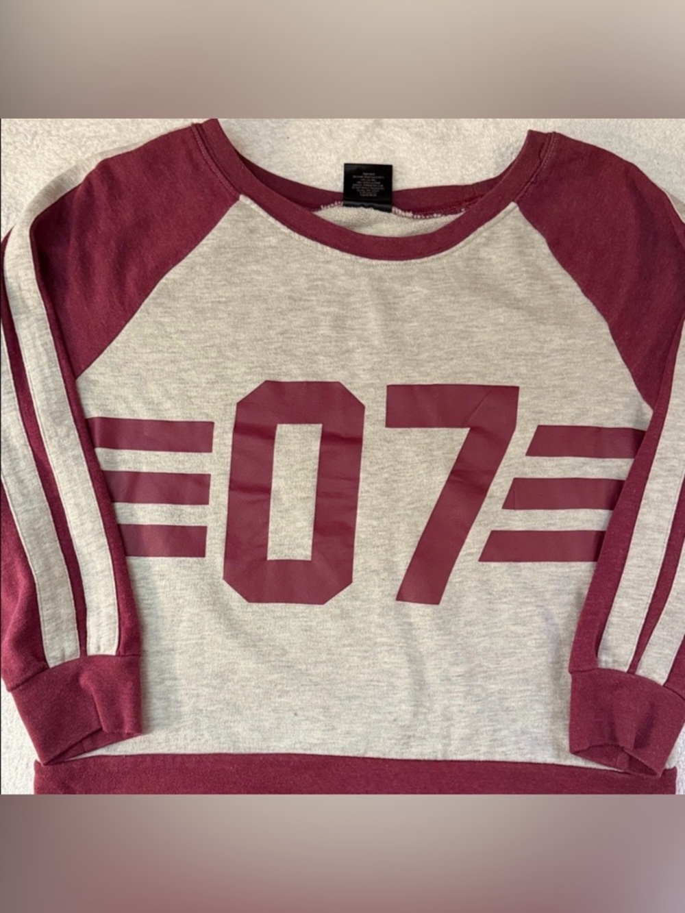 Harry Potter Gryffindor “07” Quidditch Team Seeker Crewneck Varsity Sweatshirt